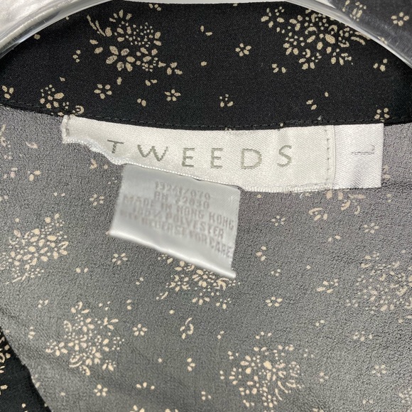 CHIFFON BUTTON DOWN BLOUSE - Picture 2 of 3